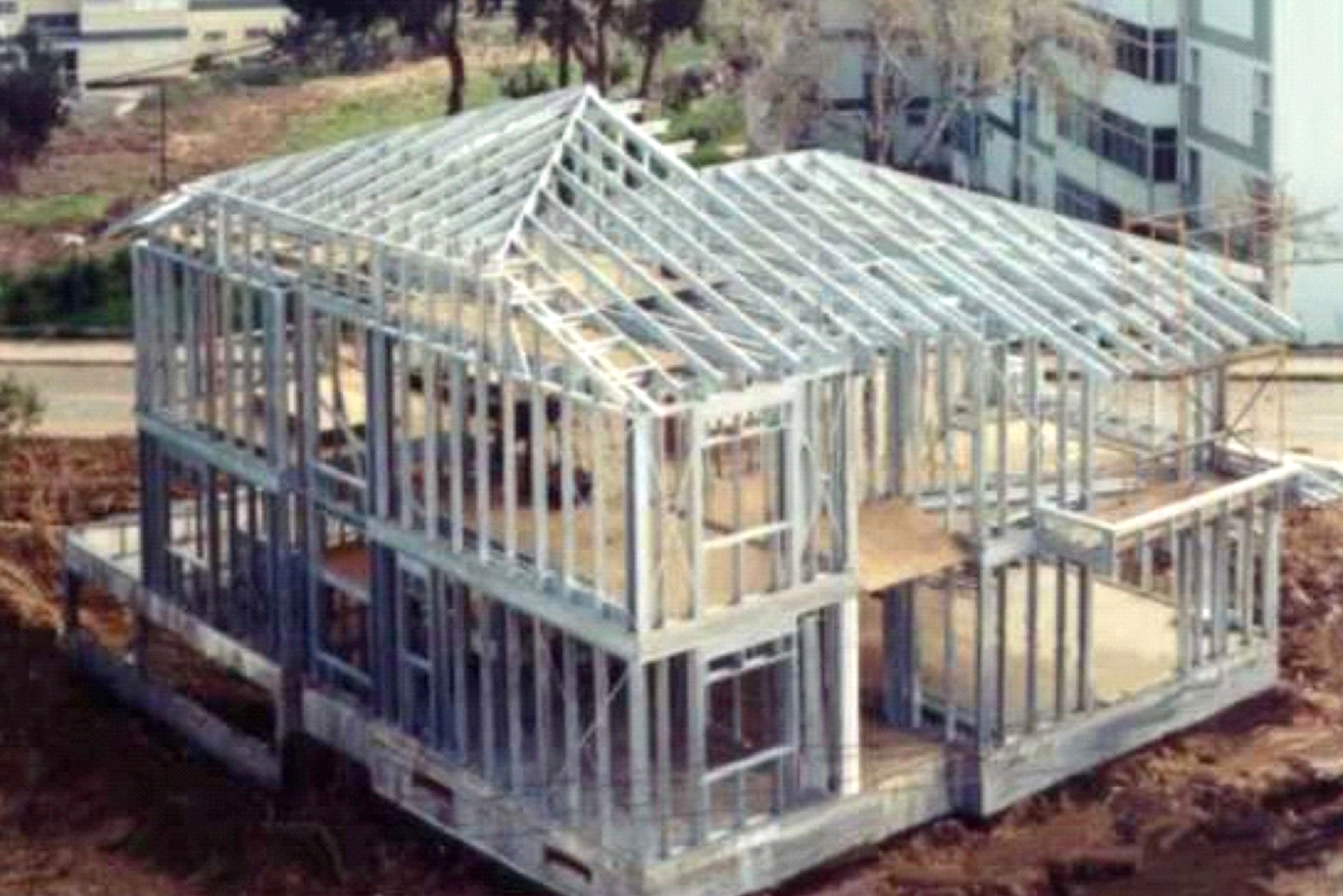 2.antes_ Imagen de una estructura realizada con steel framing en nuestra galeria